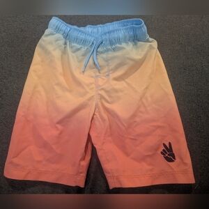 Old Navy Gradient Swim Shorts with Peace Sign